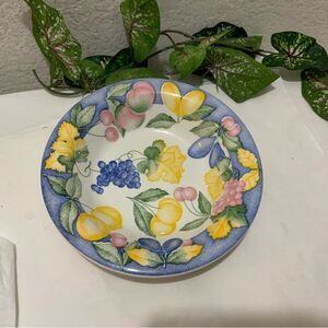 Furio Pasta/soup Bowl 8.25” ceramica quadrifoglio made in Italy, EUC G7